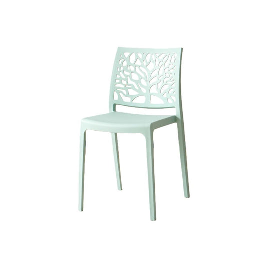 Set de 2 Sillas Harlem, Azul Claro, con Espaldar en Forma de Árbol y Diseño Minimalista