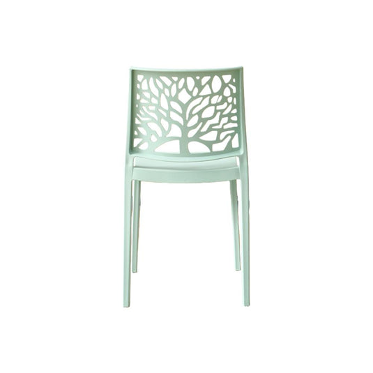 Set de 2 Sillas Harlem, Azul Claro, con Espaldar en Forma de Árbol y Diseño Minimalista