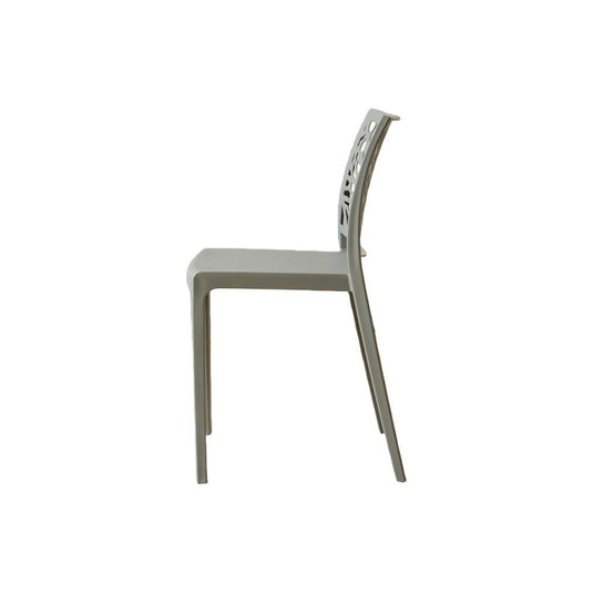 Set de 2 Sillas Harlem, Gris Oscuro, con Espaldar en Forma de Árbol y Diseño Minimalista