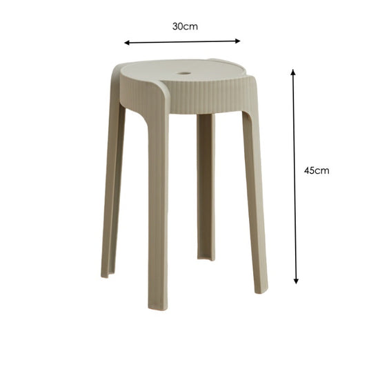 Butaco Apilable Maison, Color Gris Oscuro, Diseño Moderno