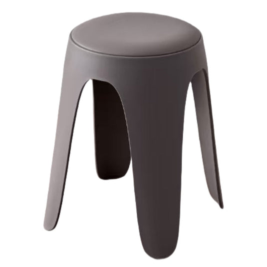 Set de 2 Butacos con Cojín Else, Color Gris Oscuro, Diseño Moderno Incluye Cojín