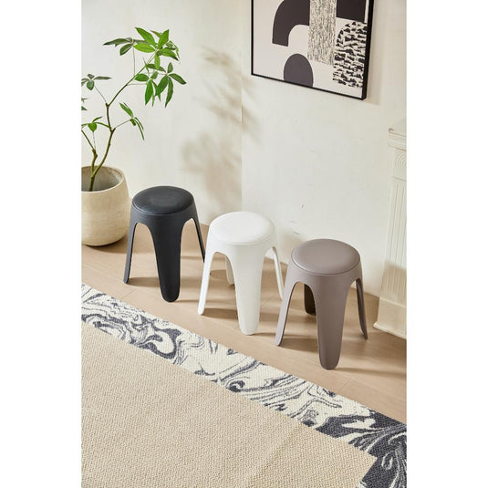 Butaco con Cojín Else, Color Blanco, Diseño Moderno Incluye Cojín