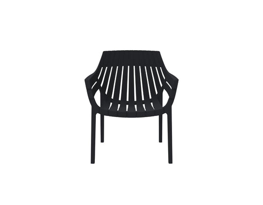 Set de 2 Sillas con Brazos Arena, Negro, con Espaldar y Diseño Moderno