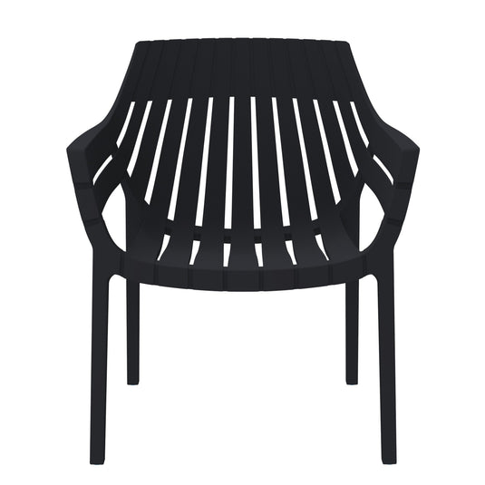 Set de 2 Sillas con Brazos Arena, Negro, con Espaldar y Diseño Moderno
