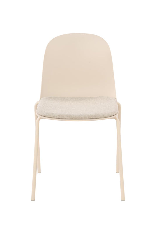 Set de 4 Sillas con Cojín Aiara, Color Blanco, Diseño Moderno