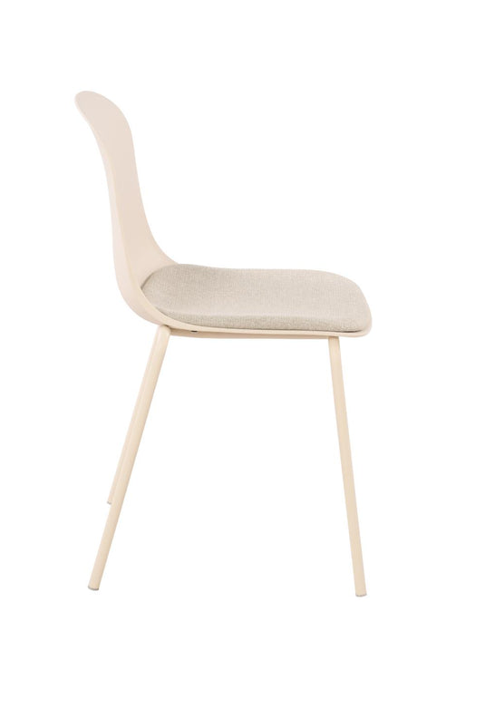 Set de 4 Sillas con Cojín Aiara, Color Blanco, Diseño Moderno