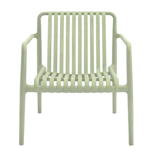Set de 2 Sillas Lounge Parma, Verde, con Espaldar y Diseño Moderno