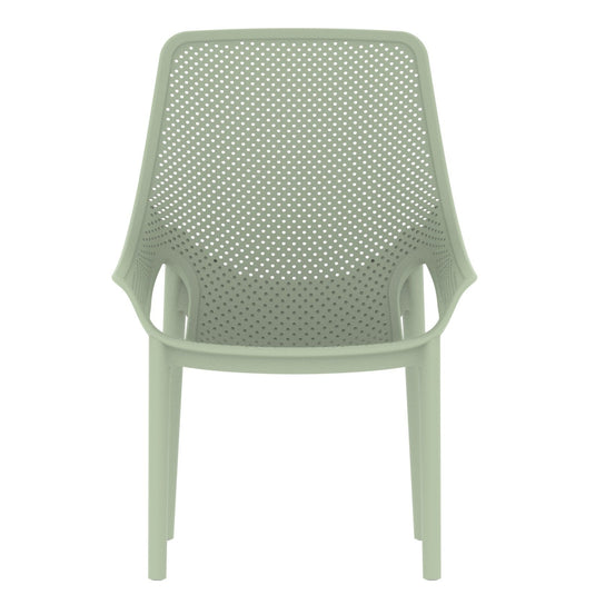 Set de 4 Sillas Lounge Ibiza, Verdematcha, con Espaldar y Reposa Brazos