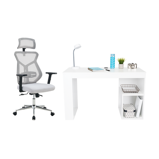 Combo para Oficina Plus, Incluye Escritorio y Silla de Escritorio