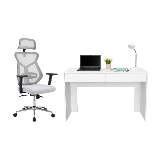 Combo para Oficina Esencial, Incluye Escritorio y Silla de Escritorio