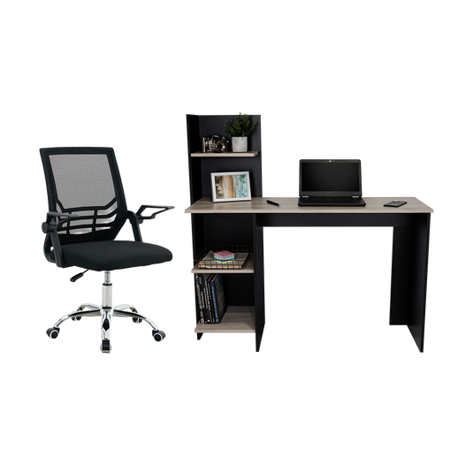 Combo para Oficina Orvik, Incluye Escritorio y Silla de Escritorio