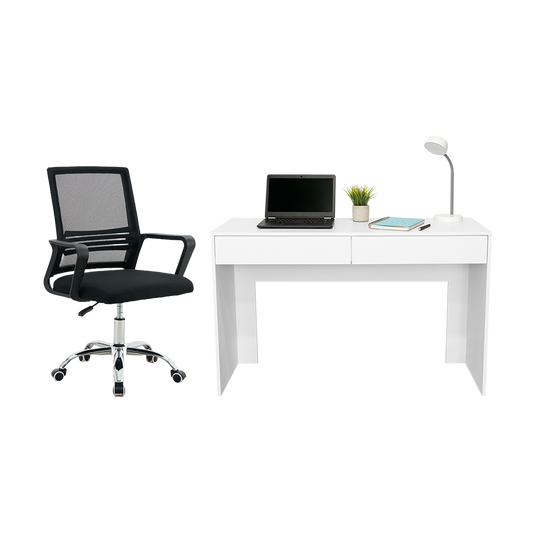 Combo para Oficina Tressa, Incluye Escritorio y Silla de Escritorio