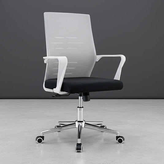 Silla de Escritorio Vertex, Gris, Ergonómica con Reposabrazos