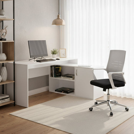 Combo para Oficina Marty, Incluye Escritorio y Silla de Escritorio