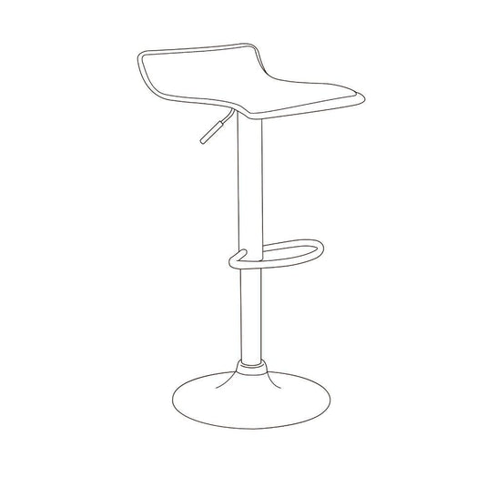 Kit de Dos Sillas Bar Recifes, Negro, Base Metal Cromado, Diseño Moderno