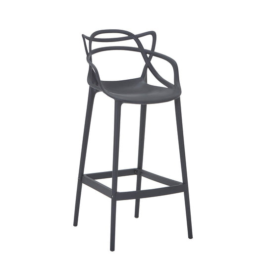 Set de 2 Sillas para Bar Palermo, Negro, con Reposa Pies Doble Proposito