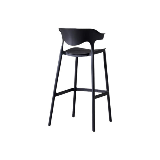 Silla para Bar Elena, Color Negro, Diseño Moderno
