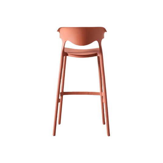 Set de 2 Sillas para Bar Elena, Color Terracota, Diseño Moderno