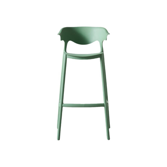 Set de 4 Sillas para Bar Elena, Color Verde Oliva, Diseño Moderno