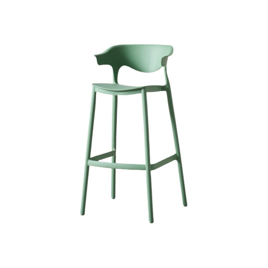 Set de 4 Sillas para Bar Elena, Color Verde Oliva, Diseño Moderno