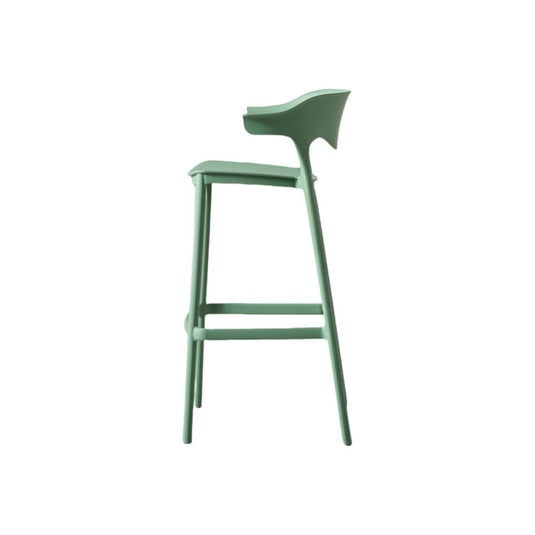 Set de 4 Sillas para Bar Elena, Color Verde Oliva, Diseño Moderno