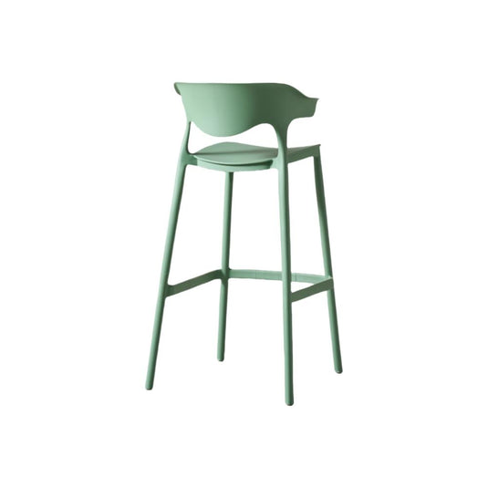 Silla para Bar Elena, Color Verde Oliva, Diseño Moderno
