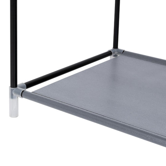 Clóset Portátil Jeasken, Gris, Variedad de Entrepaños en Tela