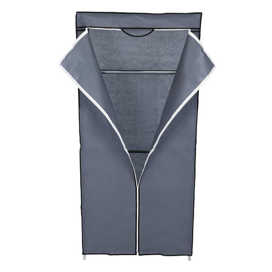 Clóset Portátil Jeasken, Gris, Variedad de Entrepaños en Tela
