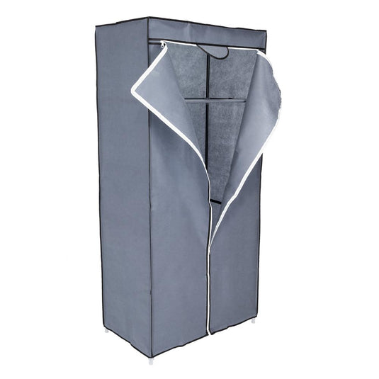 Clóset Portátil Jeasken, Gris, Variedad de Entrepaños en Tela