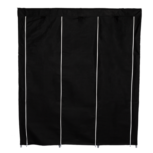 Clóset Portátil Jesan, Negro, Variedad de Entrepaños en Tela