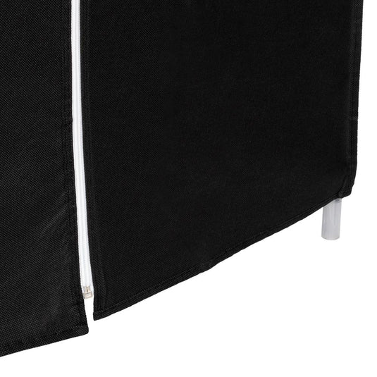 Clóset Portátil Jeasken, Negro, Variedad de Entrepaños en Tela