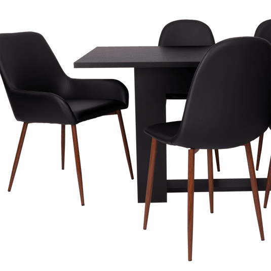 Combo Comedor Satura, Wengue y Café Claro, Incluye Comedor y 6 Sillas - VIRTUAL MUEBLES