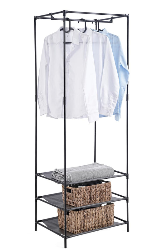 Closet Organizador Lula, Negro, De Tres Niveles