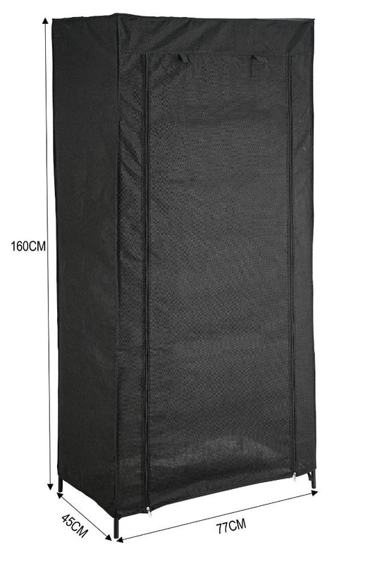 Closet Organizador Tuco, Negro, De tela, con espacio para organizar ropa