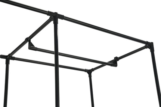 Closet Organizador Ena, Negro, En tela con variedad de entrepaños