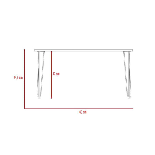 Combo Comedor Emoly, Incluye Comedor y 4 Sillas