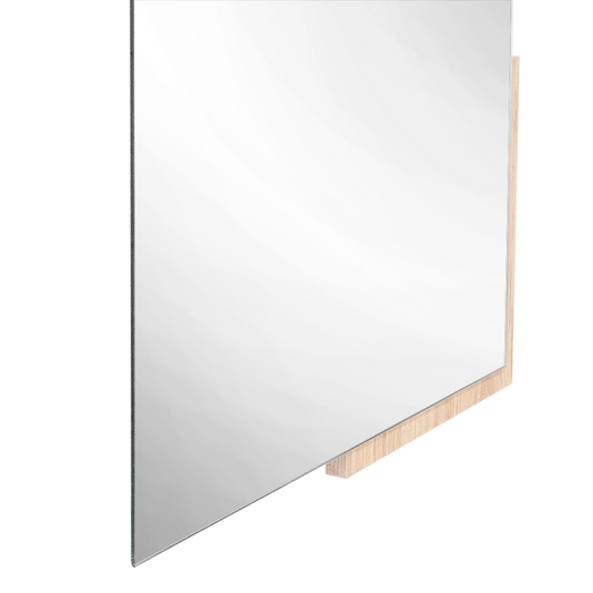 Espejo Rectangular Aleska, Color Madera Clara