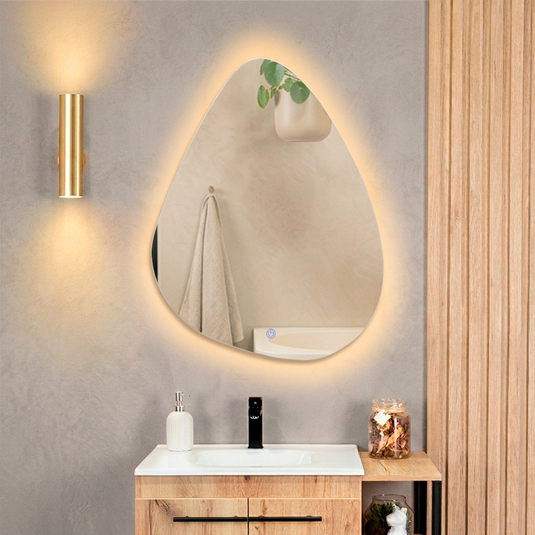 Espejo Irregular Altea, Diseño Moderno + LED + Touch