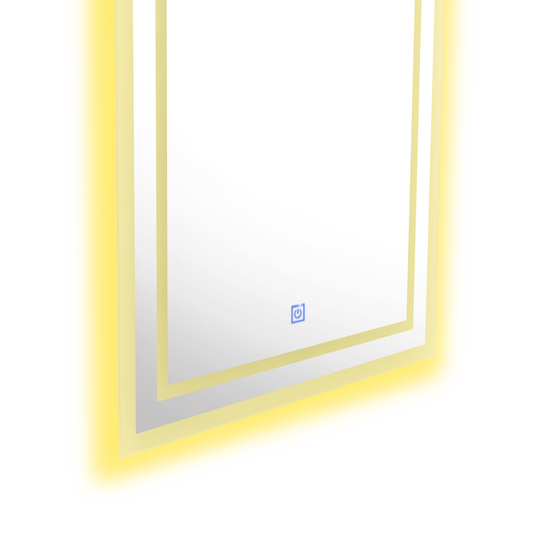 Espejo Rectangular Calatea, con Luz LED Cálida +Touch