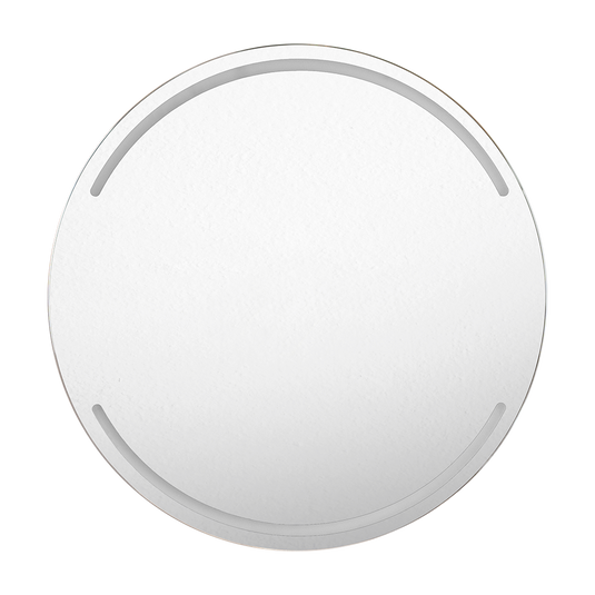 Espejo Circular Dallas, con Diseño en Sandblasting