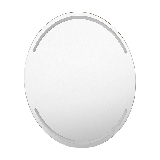 Espejo Circular Dallas, con Diseño en Sandblasting