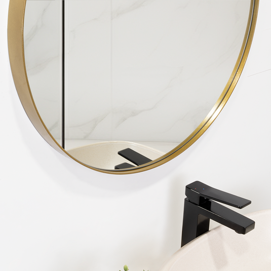Espejo Circular D58 Dorado
