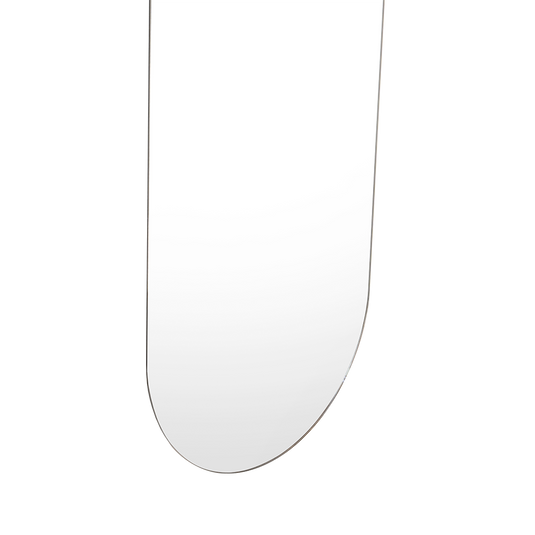 Espejo Curvo Lucera, Gris, Diseño Moderno