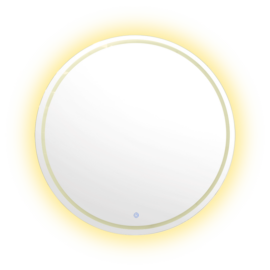 Espejo Circular Lotto, con Luz LED y Botón Touch