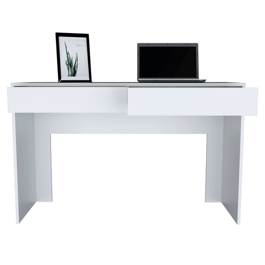 Combo de Oficina, Nieve, Incluye Escritorio y Silla de Escritorio, Blanco - VIRTUAL MUEBLES