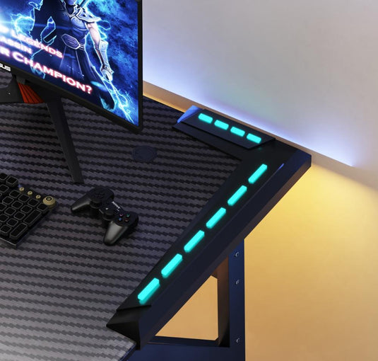 Combo Gamer Blaze, Incluye Escritorio y Silla Gamer