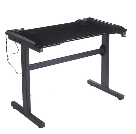 Escritorio Gamer Matrix , Negro, Estructura Metalica y Luz Led
