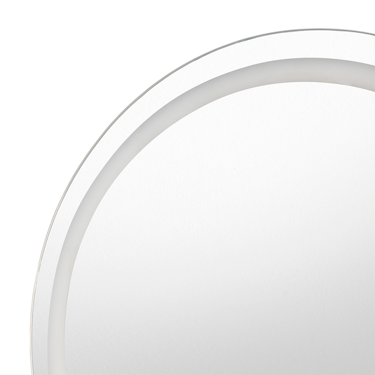 Espejo Ovalle, Circular con Diseño en Sandblasting