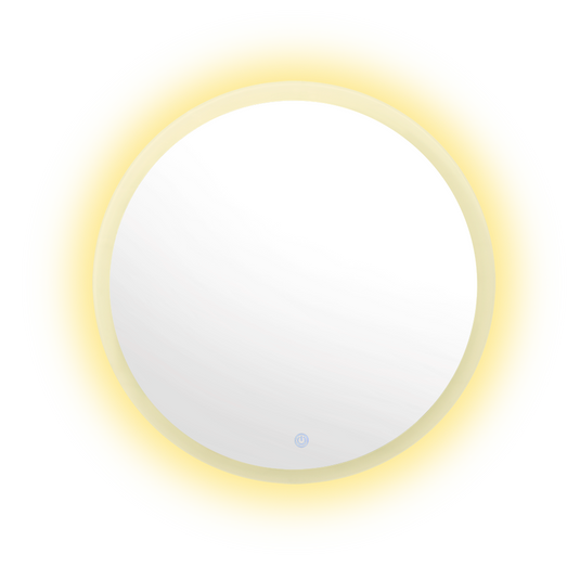 Espejo Circular Samán, con Luz LED y Botón Touch