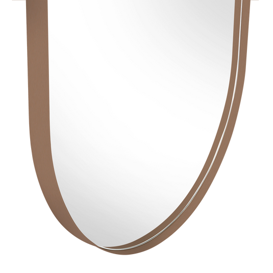 Espejo Ovalado Rainbow, Ámbar, con Marco